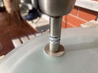 Lámpara de techo moderna cristal y metal