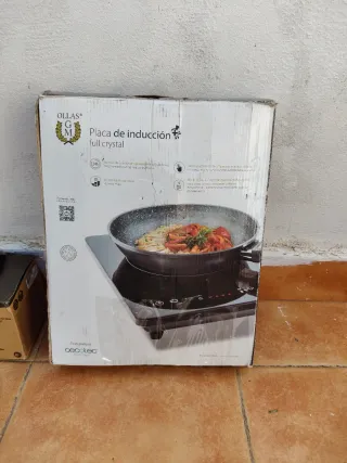 Placa de inducción Cecotec Full Crystal