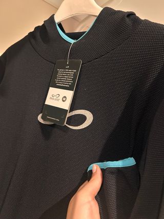 Sudadera Endless Negra y Turquesa