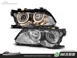 FAROS DELANTEROS OJOS DE ANGEL PARA BMW SERIE 3 E46 / BERLINA / TOURING