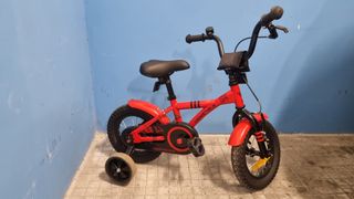 Bici bimbo Prometheus rossa 3-5 anni con rotelle