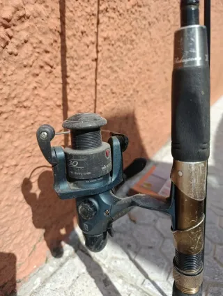 3 canne da pesca e 2 mulinelli