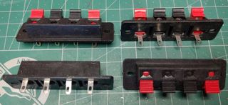 placa terminales 4 Conectores Altavoz Rojo/Negro