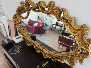 Espejo Antiguo Dorado