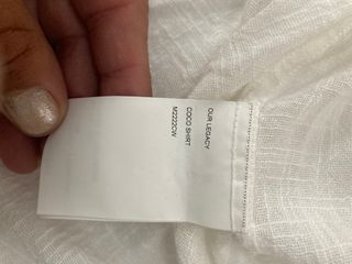 Our Legacy Camicia Coco Bianco Taglia L