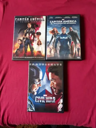 Pack 3 Películas Capitán América DVD