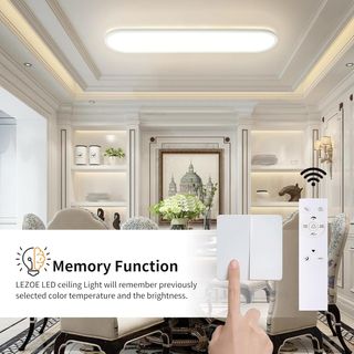 Lámpara Techo LED Ovalada 80cm RGB