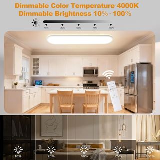 Lámpara Techo LED Ovalada 80cm RGB