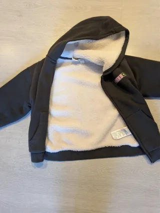 Roxy Sudadera con forro polar negro