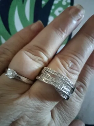 Anillo Plata Circonitas Talla 29