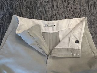 Pantalón recto Zara beige