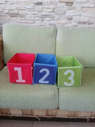 3 Cajas Organizadoras Tela