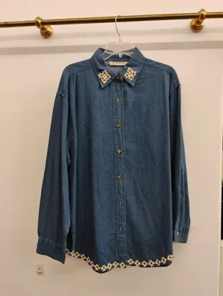 Camisa Negra Silk Road Treasure Talla M