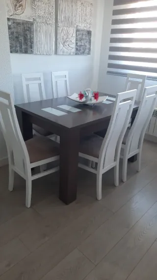 Conjunto mesa y 6 sillas comedor