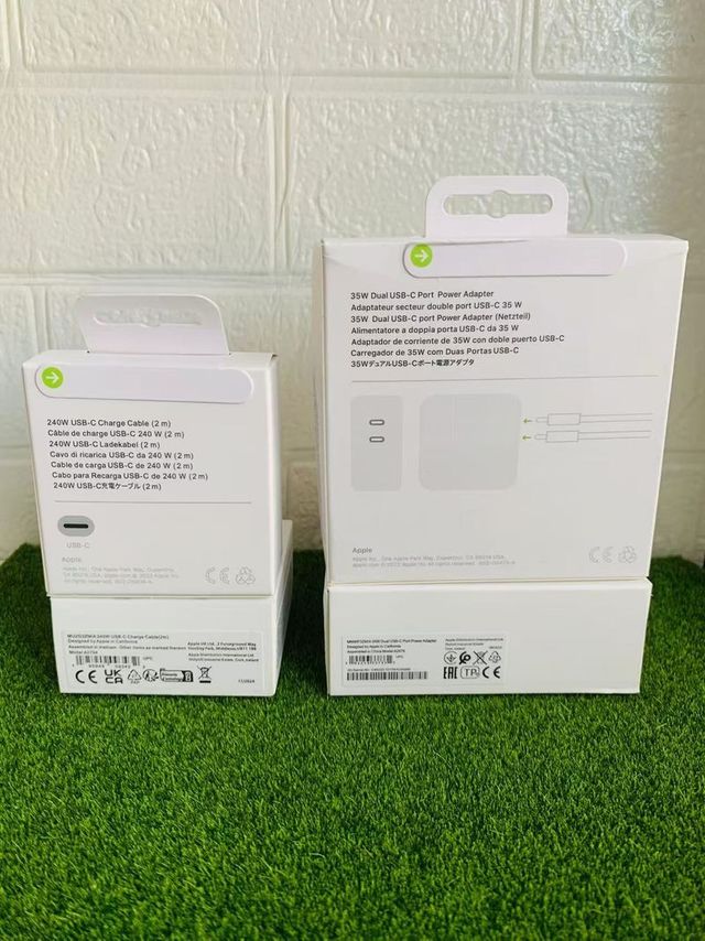 Cargador iPhone Adaptador Dual 35w+Cable C/C 240w