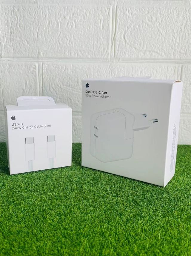 Cargador iPhone Adaptador Dual 35w+Cable C/C 240w