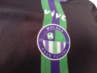 Camiseta Málaga Futsal Negra y Morada