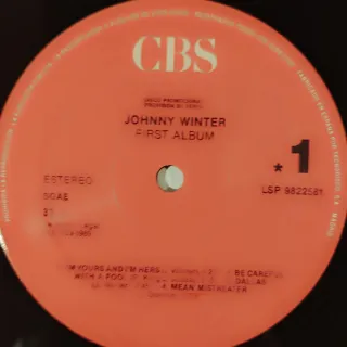 Vinilo Johnny Winter - The First Album