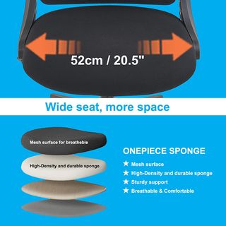 Silla de Oficina Ergonómica Negra