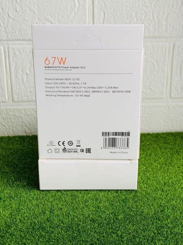 Cargador Xiaomi 67w Original Cable C + Enchufe