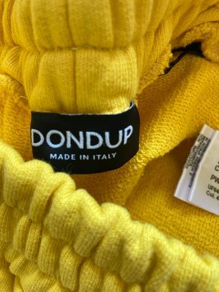 Dondup felpa shorts gialli