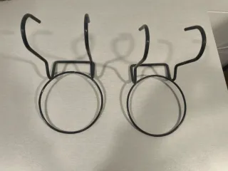 Colgadores Maceta Balcón Metal Negro