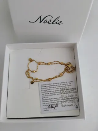 Braccialetto Noélie dorato con sfere