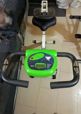 Bicicleta Estática Plegable Verde