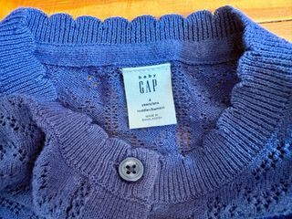 Chaqueta Gap pointelle azul marino