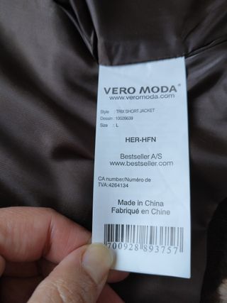 Bolero imitación visón