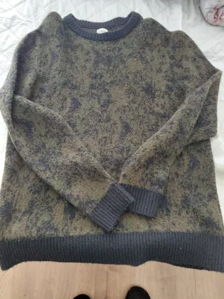 Jersey de lana, verde militar