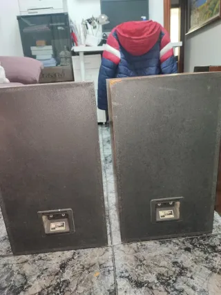 Altavoces AR Marrones y Beige