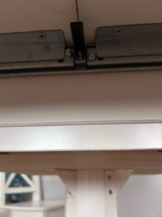 Mesa redonda extensible IKEA blanca