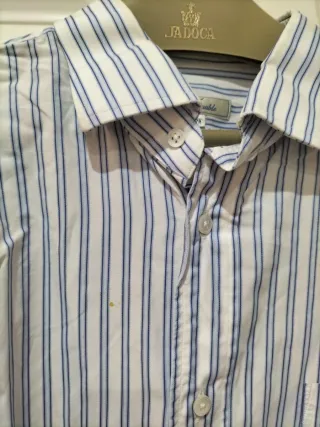 Camisa FAÇONABLE Rayas Azules Talla XXL