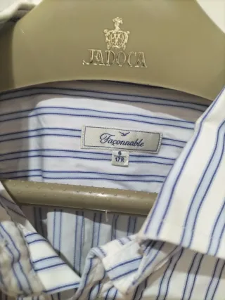 Camisa FAÇONABLE Rayas Azules Talla XXL