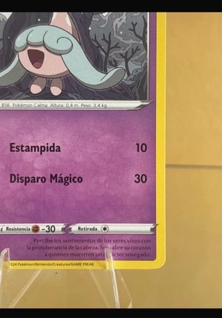 Carta Pokémon Hatenna Básico 60 PS