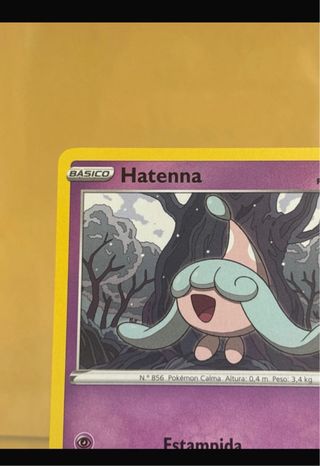 Carta Pokémon Hatenna Básico 60 PS