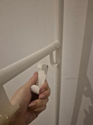 Armario abierto metálico blanco