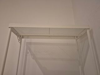 Armario abierto metálico blanco