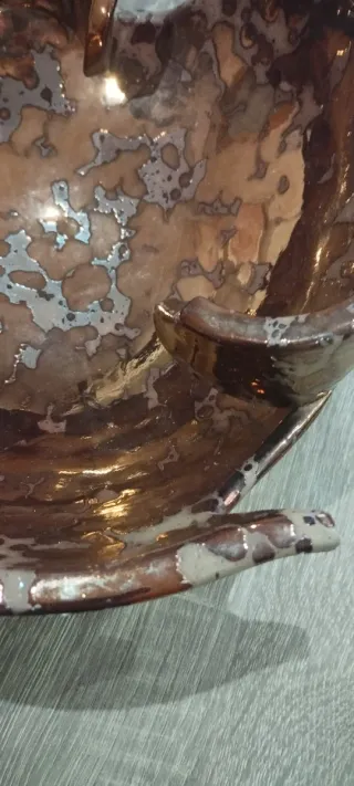 Centro de mesa cerámica esmaltada