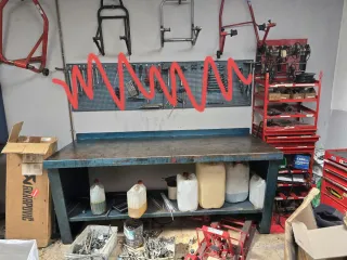 Banco de trabajo taller moto/coche