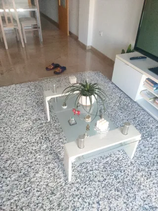 Mesa Comedor Cristal y Metal