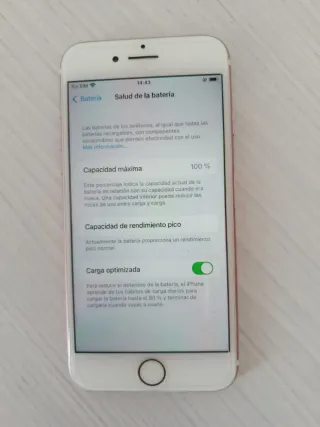 iPhone 7 Rosa 128GB Batería al 100%
