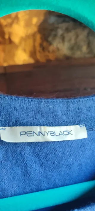 Vestido Pennyblack azul 50% lana