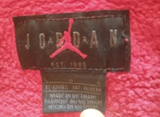 Chaqueta Jordan Niño Talla L Roja