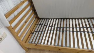 Cama madera 90x200 + colchón + somier