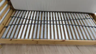 Cama madera 90x200 + colchón + somier