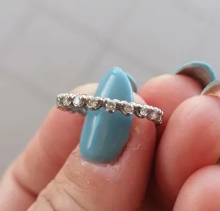 Anello Eternity Argento S925 Zirconi