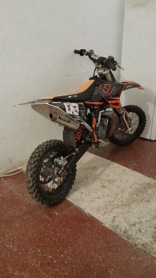 KTM 65 Motocross Naranja y Negra