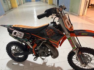 KTM 65 Motocross Naranja y Negra